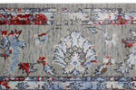 9x12 Gray and Multicolor Modern Contemporary Rug