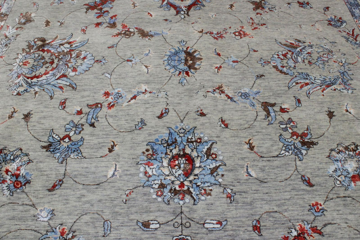 9x12 Gray and Multicolor Modern Contemporary Rug