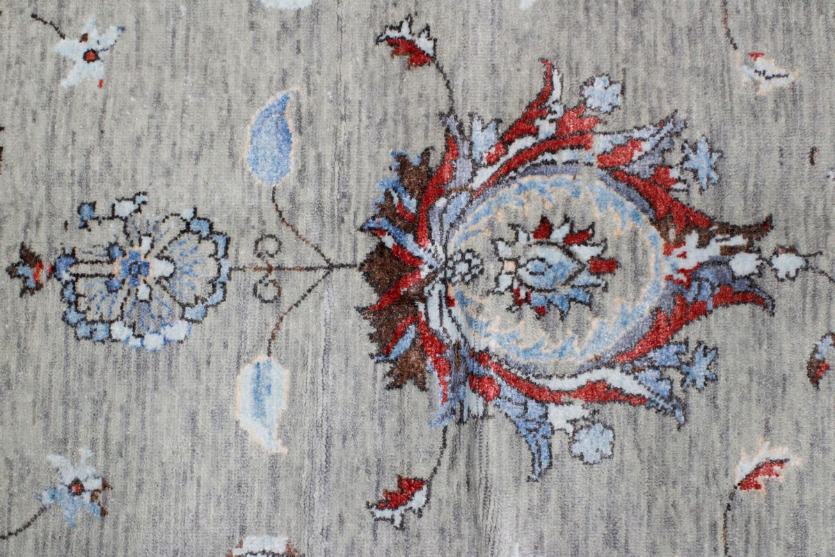 9x12 Gray and Multicolor Modern Contemporary Rug