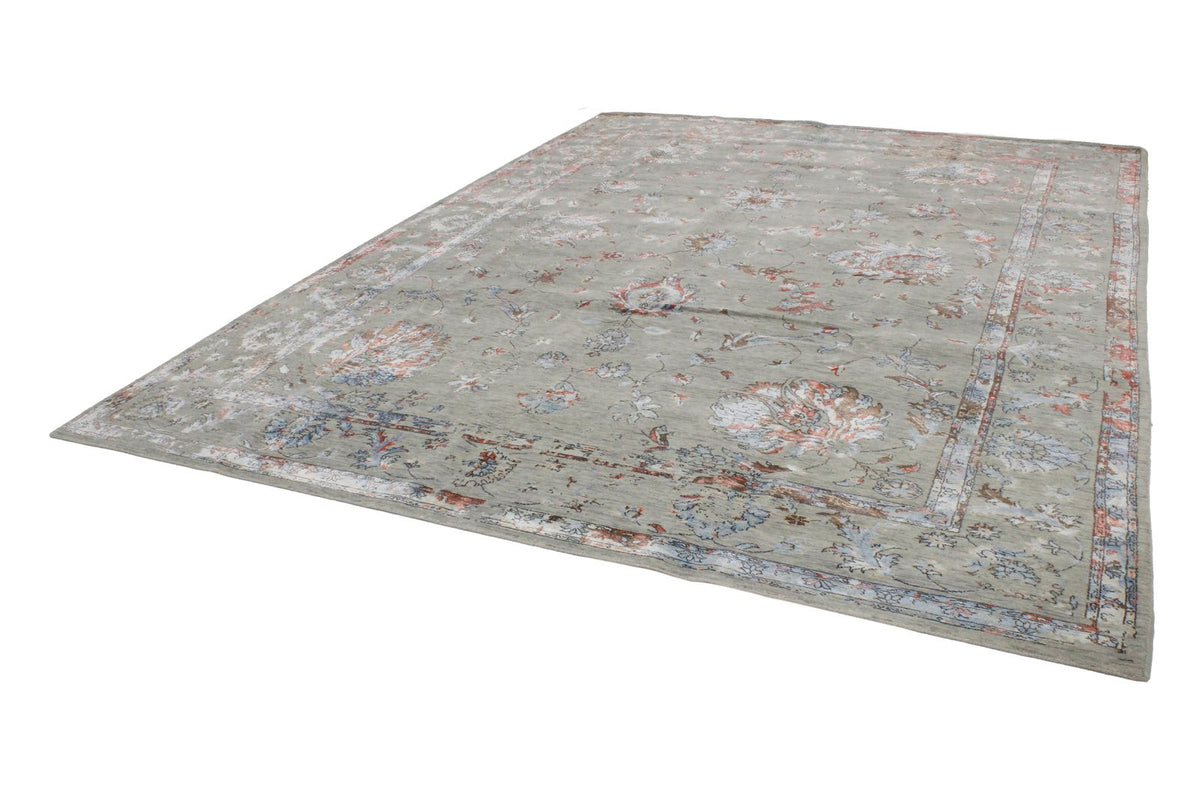 9x12 Gray and Multicolor Modern Contemporary Rug