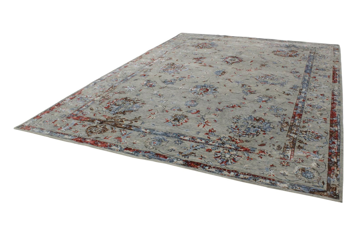 9x12 Gray and Multicolor Modern Contemporary Rug