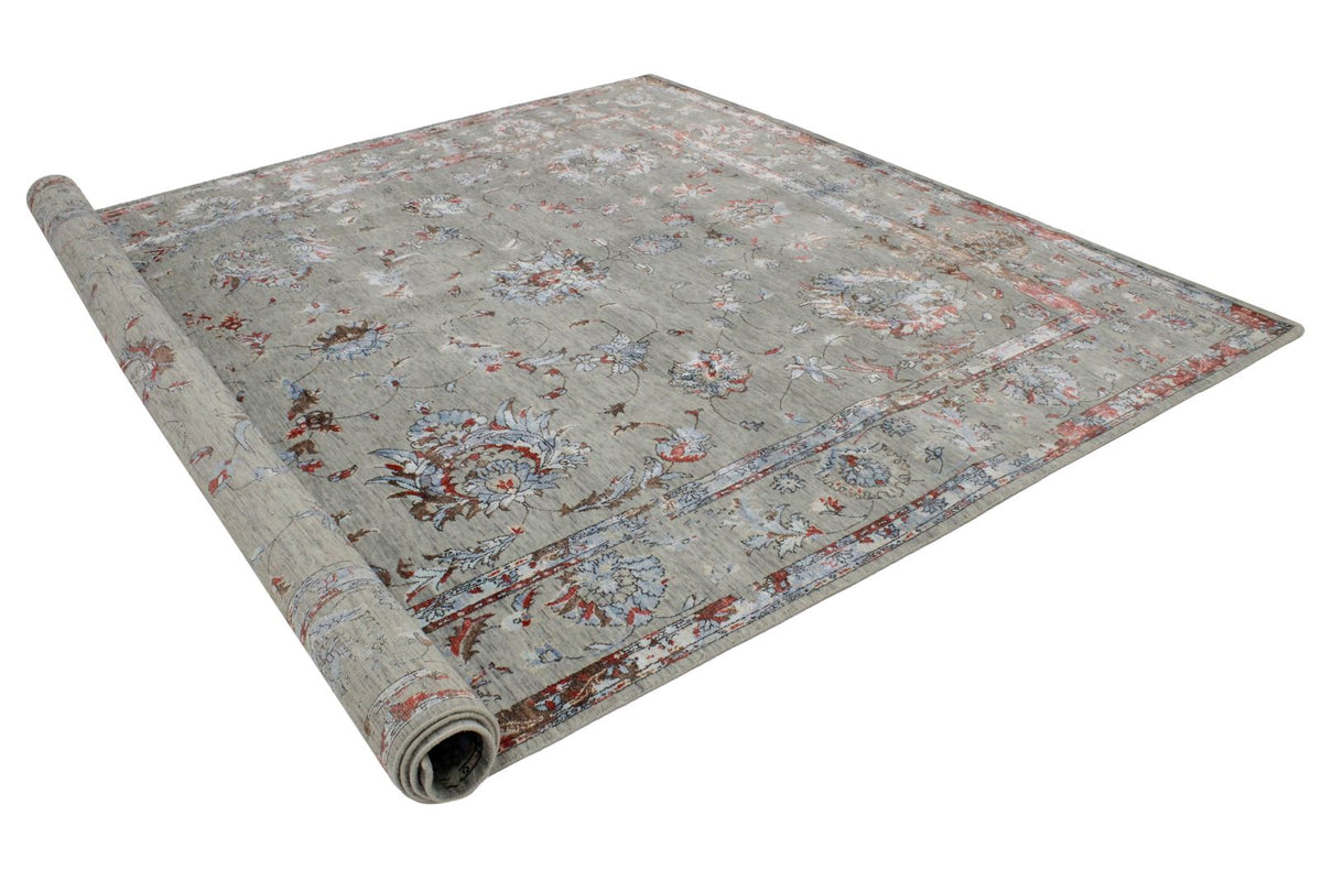 9x12 Gray and Multicolor Modern Contemporary Rug
