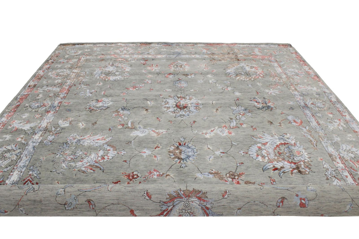 9x12 Gray and Multicolor Modern Contemporary Rug