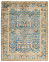 5x7 Light Blue and Ivory Anatolian Traditional Rug