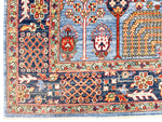 6x9 Light Blue and Navy Anatolian Traditional Rug