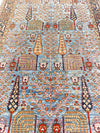 6x9 Light Blue and Navy Anatolian Traditional Rug