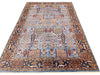 6x9 Light Blue and Navy Anatolian Traditional Rug