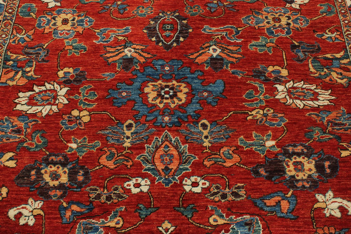 8x10 Red and Blue Anatolian Traditional Rug
