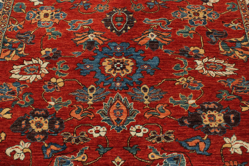 8x10 Red and Blue Anatolian Traditional Rug