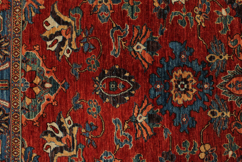 8x10 Red and Blue Anatolian Traditional Rug