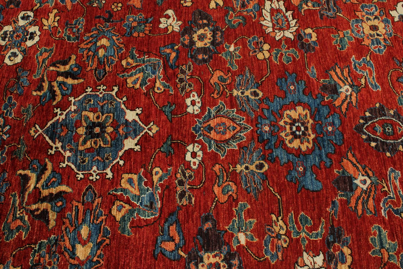 8x10 Red and Blue Anatolian Traditional Rug