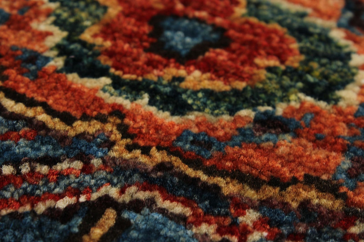 8x10 Red and Blue Anatolian Traditional Rug