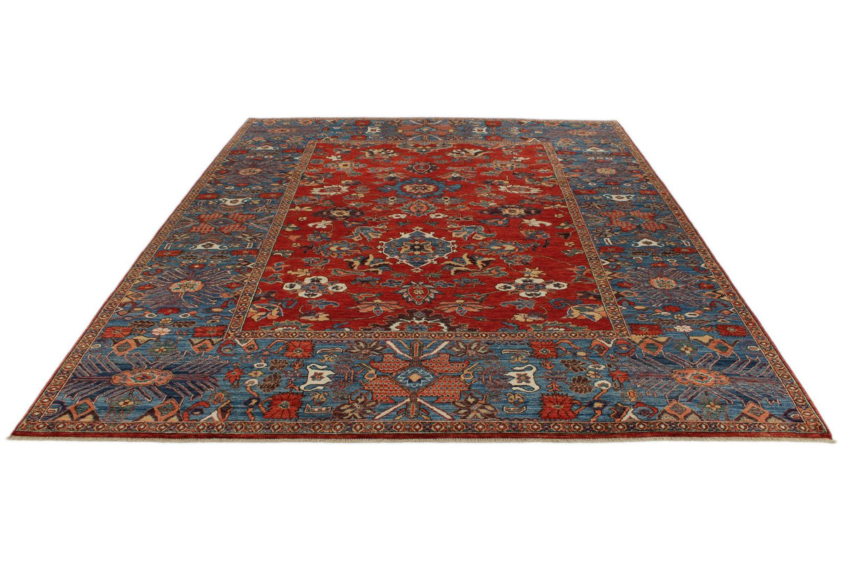 8x10 Red and Blue Anatolian Traditional Rug