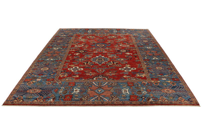 8x10 Red and Blue Anatolian Traditional Rug