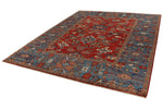 8x10 Red and Blue Anatolian Traditional Rug