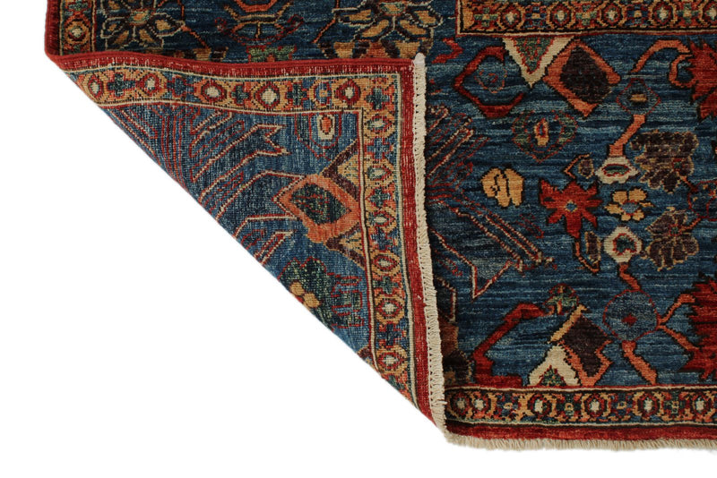 8x10 Red and Blue Anatolian Traditional Rug