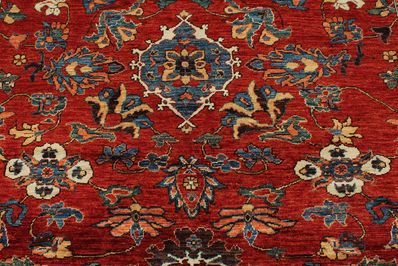 8x10 Red and Blue Anatolian Traditional Rug