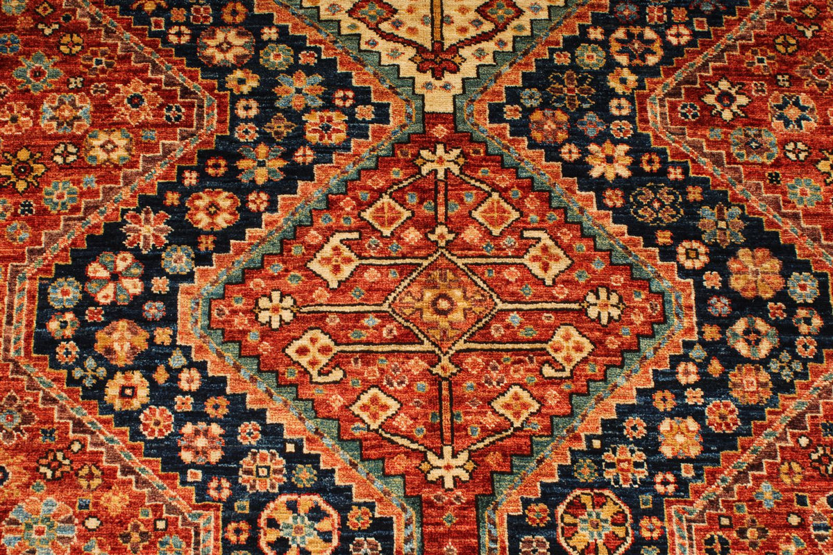 5x7 Red and Ivory Anatolian Traditional Rug