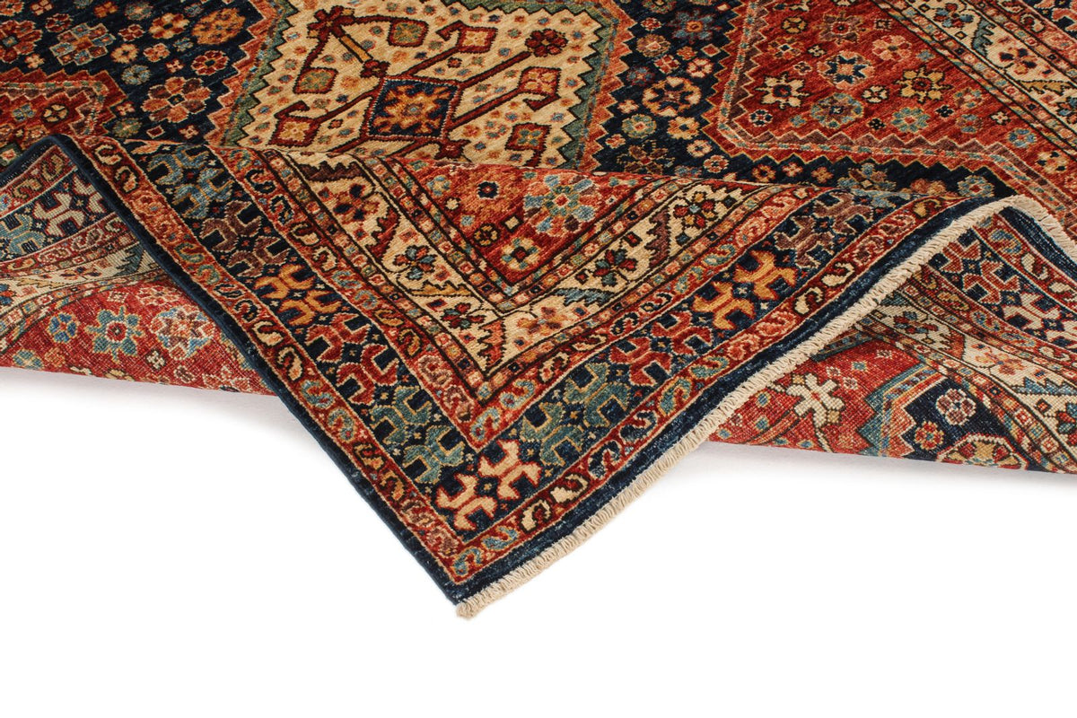 5x7 Red and Ivory Anatolian Traditional Rug