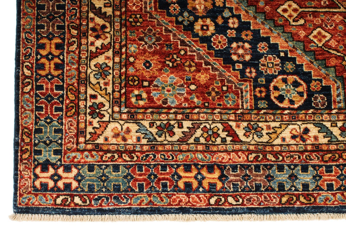 5x7 Red and Ivory Anatolian Traditional Rug