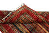 3x4 Multicolor and Red Turkish Tribal Rug