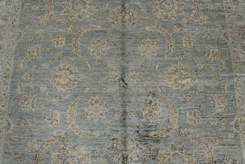 6x8 Blue and Gray Anatolian Traditional Rug