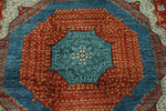 12x17 Red and Green Turkish Tribal Rug