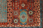 12x17 Red and Green Turkish Tribal Rug