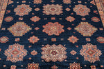 9x12 Navy and Red Kazak Tribal Rug