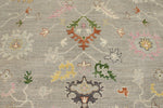 10x14 Gray and Light Gray Turkish Oushak Rug