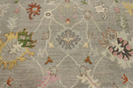 10x14 Gray and Light Gray Turkish Oushak Rug