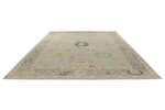 10x14 Gray and Gray Turkish Oushak Rug