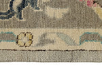 10x14 Gray and Gray Turkish Oushak Rug