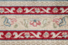 7x10 Blue and Ivory Turkish Antep Rug