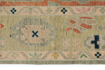 9x12 Gray and Multicolor Turkish Oushak Rug