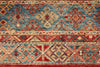 4x6 Red and Multicolor Tribal Rug