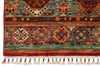 5x7 Red and Multicolor Turkish Tribal Rug