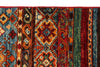 5x7 Red and Multicolor Tribal Rug