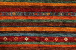 5x7 Red and Multicolor Tribal Rug