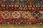 5x7 Red and Multicolor Tribal Rug