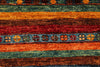 5x7 Red and Multicolor Tribal Rug