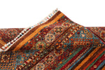 5x7 Red and Multicolor Tribal Rug