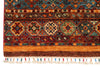 5x7 Red and Multicolor Tribal Rug
