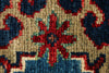 6x9 Navy and Red Kazak Tribal Rug