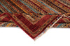 6x8 Multicolor and Red Turkish Tribal Rug