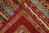 6x8 Multicolor and Red Turkish Tribal Rug