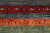 6x8 Multicolor and Red Tribal Rug