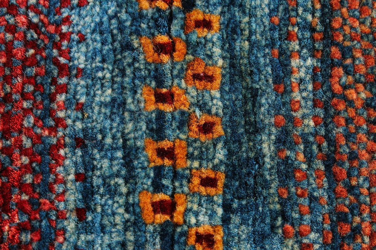 6x8 Multicolor and Red Tribal Rug