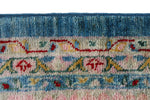 8x10 Blue and Pink Turkish Tribal Rug