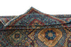 7x9 Blue and Multicolor Turkish Tribal Rug